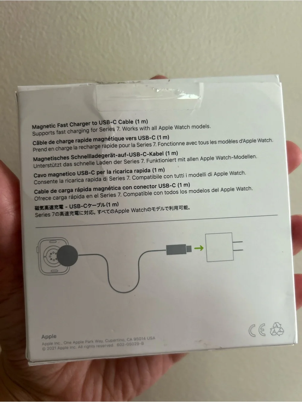 Apple Watch Magnetic Fast Charger to USB‑C - White